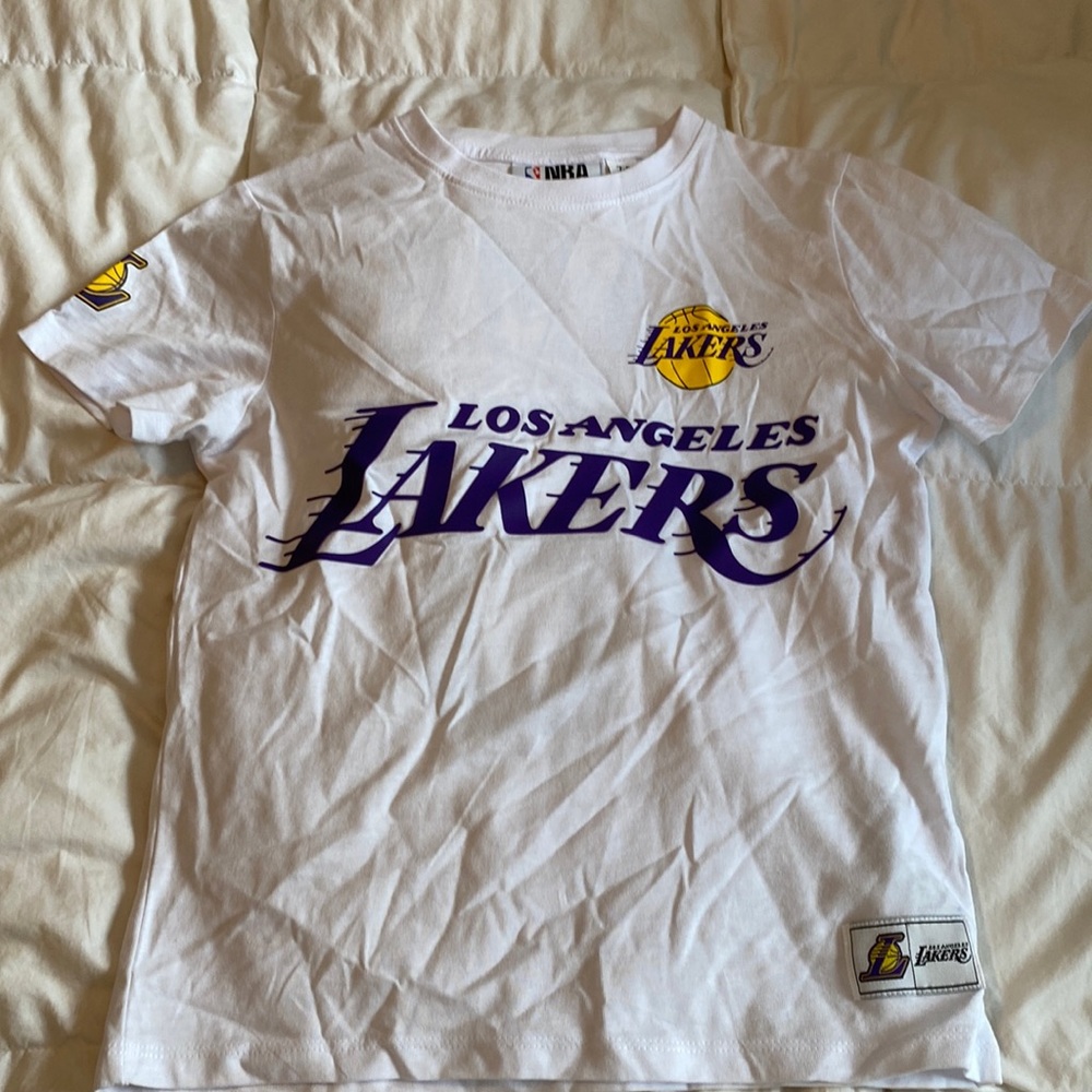 LOS ANGELES LAKERS, baby tee, worn once